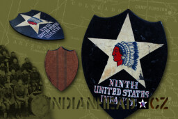 INDIANHEAD.CZ IM50003 US 2ID INTER-WAR HAND PAINTED PRESSED WOOD BOARD NINTH UNITED STATES REGIMENT OF THE SECOND INFANTRY DIVISION CIRCA 1930